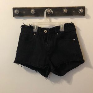 BullHead Black Denim Shorts